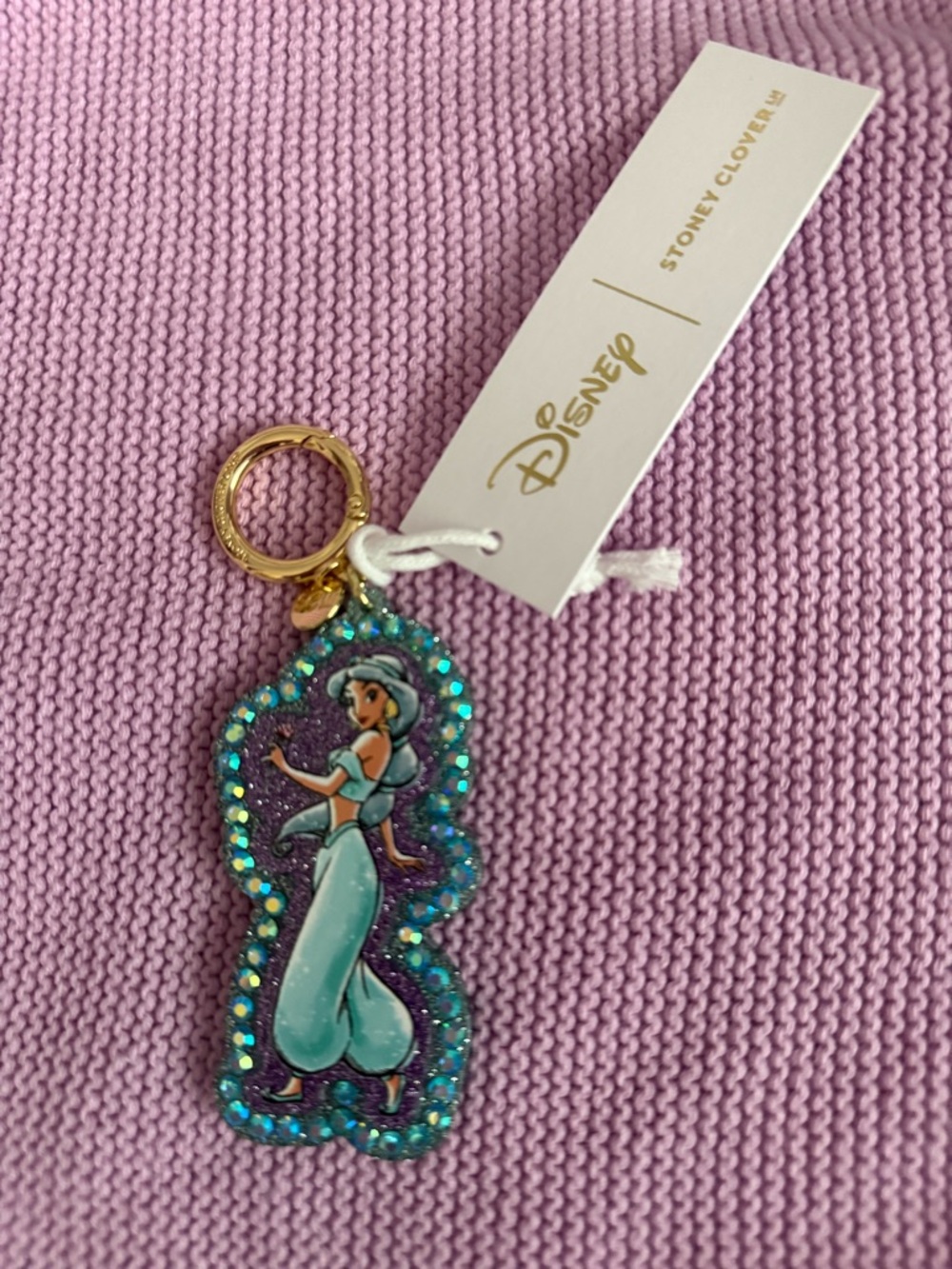NWT Stoney Clover Lane Disney Princess Jasmine Bag Charm